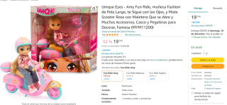 Amy Fun Ride, muñeca Fashion de Pelo Largo, por 19,10€