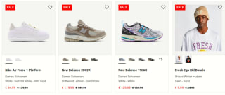 Foot Locker sale met 20% extra korting op geselecteerde items