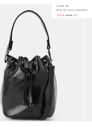 Bolso de mano metalizado Jo & Mr. Joe por 15.99€