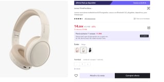 Auriculares inalámbricos Lenovo TH30 Bluetooth 5.0 3 colores a elegir por 8,40€