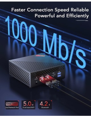 Mini PC NiPoGi Ryzen 5 5500U (6C/12T, hasta 4,0 GHz) por 309.95€