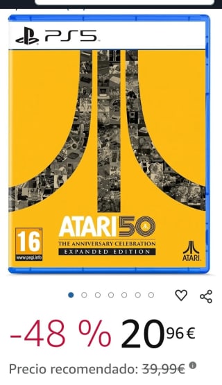 Atari 50: The Anniversary Celebration Expanded Edition PS5 por 20,96€.