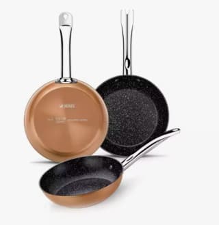 Monix Copper Set 3 Sartenes, Lote 18, 22 y 26 cm por 35,70€
