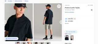 Polera Cuello Tejido por $10.190
