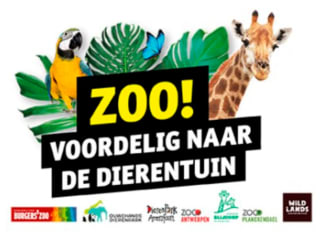 Dierentuin toegangtickets voor €17,50 via Kruidvat
