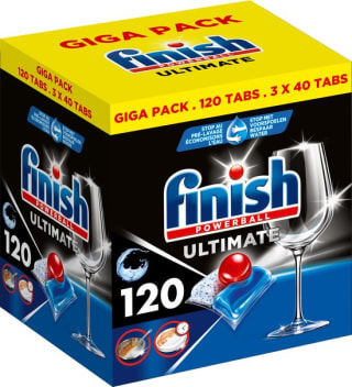 Finish Ultimate All in One Regular Vaatwastabletten - 120 Capsules voor €17,49 bij Plein