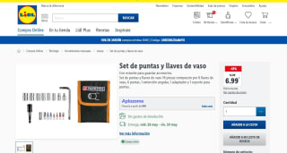 Set de puntas y llaves de vaso 18 piezas por 6,99€