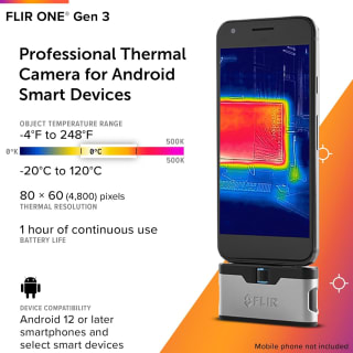 FLIR One Gen 3 - USB-C Warmtebeeldcamera voor smartphone voor €134,99 met Amazon Prime