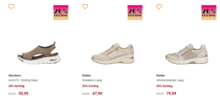 Tot 20% korting op alles bij Schuurman Schoenen