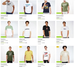 Camisetas de marca a -50% la segunda unidad en Sprinter