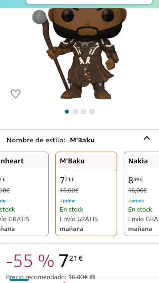 Funko Pop! Marvel Black Panther: Wakanda Forever M'Baku por 7,21€.