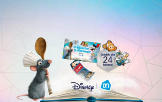 Gratis Disney plaatjes bij €10 aan boodschappen bij de AH