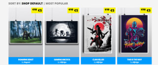 50% korting op alle posters en/of prints bij Qwertee