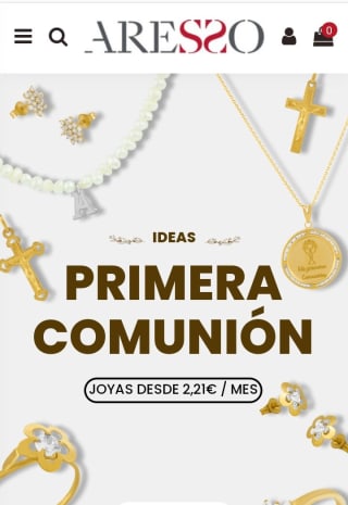 Ofertas Primera Comunión en Joyerías Aresso.