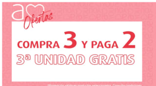 3x2 en productos seleccionados