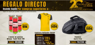 Cupones para regalos directos por compra