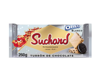 SUCHARD turrón de chocolate blanco 260G por solo 1,25€