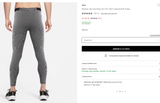 Mallas de hombre Dri-FIT ADV AeroSwift Nike por 54.99€