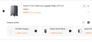 Maleta Xiaomi Front Opening Luggage Negro 20 Inch por 59,99€