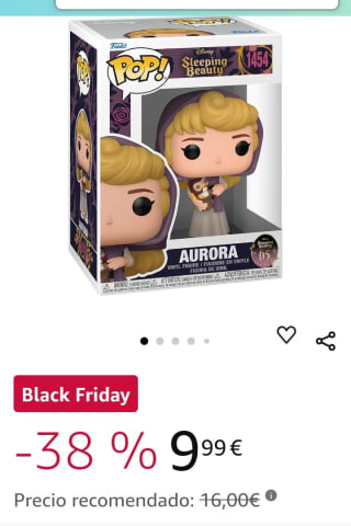 Funko Pop Disney La Bella Durmiente por 9,99€.