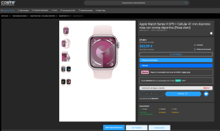Apple Watch 9 41mm Rosa por tan solo 263,59€