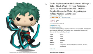 Figura Funko Pop Deku (Bkwhip) My Hero Academia Temporada 1 Y 2 por 6,95€