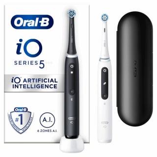 Oral-B Elektrische Tandenborstel iO 5 Duo Zwart & Wit 2 stuks voor €139,99 bij Plein