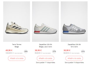 Zapatillas Adidas desde solo 18,90€