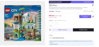 Lego Edificio de Apartamentos de 688 Piezas por 54.99€