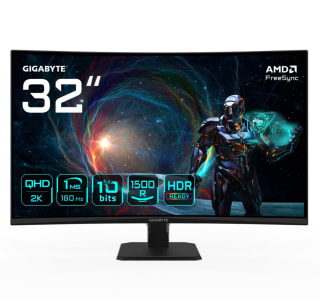 Monitor Gigabyte GS32QCA 31.5" Curvo QHD 180Hz por solo 199,99€