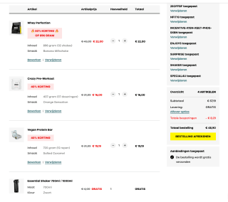 Kortingen stapelen bij Body&Fit met de codes