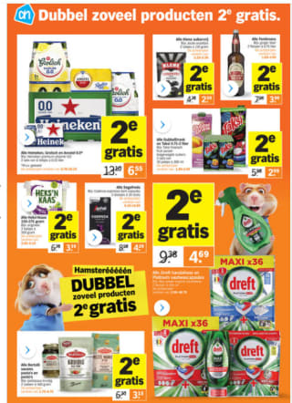 Albert Heijn Hamsterweken veel producten de 2de gratis