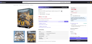 Warhammer 40.000 mperial Knights Caballero Questoris 54-15 por 117,79€ (Nuevos usuarios por 70,67€)