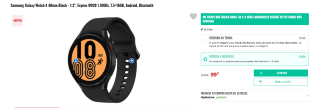 Samsung Galaxy Watch 4 40mm Black por 99€