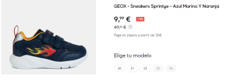 Zapatillas de Bebe Geox Sprintye por 9.99€