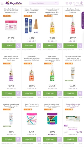 -40% de Descuento en la Segunda Unidad de Cabello desde Maquillalia.