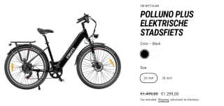Elektrische stadsfiets polluno plus voor €1.299 bij Eskute