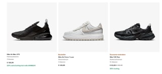 25% korting op aankopen vanaf €50 voor Nike Members