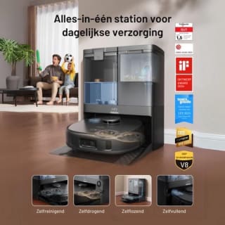 eufy X10 Pro Omni - Robotstofzuiger met dweilfunctie en Omni Station voor €608,99 bij Bol