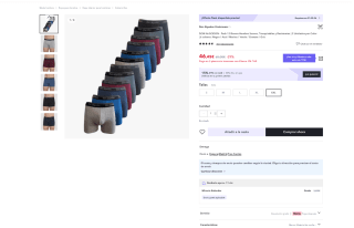 Pack 12 Boxers DON ALGODON Hombre por 46,45€