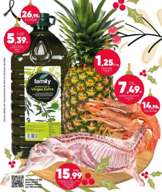 Aceite de oliva virgen extra AOVE origen España garrafa de 5 litros por 26,95€ Family Cash Tiendas Físicas