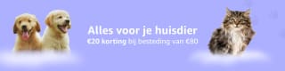 €20 korting op geselecteerde artikelen voor je ''huisdier''