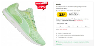 Zapatillas de Running para Mujer PUMA Faas 500 V4 PowerCOOL por 32.99€