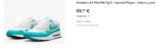 Zapatillas Nike Air Max 1 '86 G por 59.99€