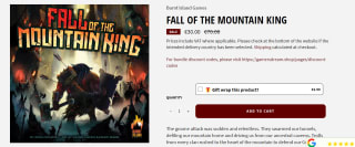 Fall of the Mountain King - Bordspel (ENG) voor €30 bij Gamersdream