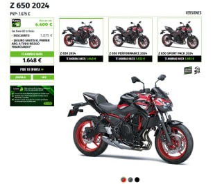 Kawasaki Z650 2024 + seguro gratis por 6.600€
