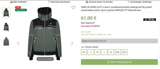 DARE 2b mens jacket voor €61