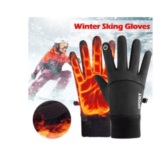Guantes de esquí impermeables táctiles de lana por 0.99€