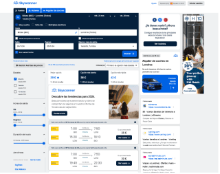 Vuelos ida y vuelta Bilbao - Londres desde 36€ con Skyscanner