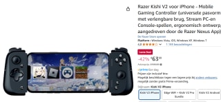 Razer Kishi V2 Lightning - Gaming Controller voor €52,39 dmv code bij Amazon
